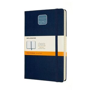 Moleskine -  Ruled Notebook LG Expanded Hard Cover Sa Blue